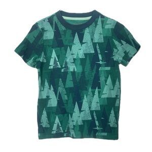 Cat & Jack boys tee shirt green geometric size medium 8/10
